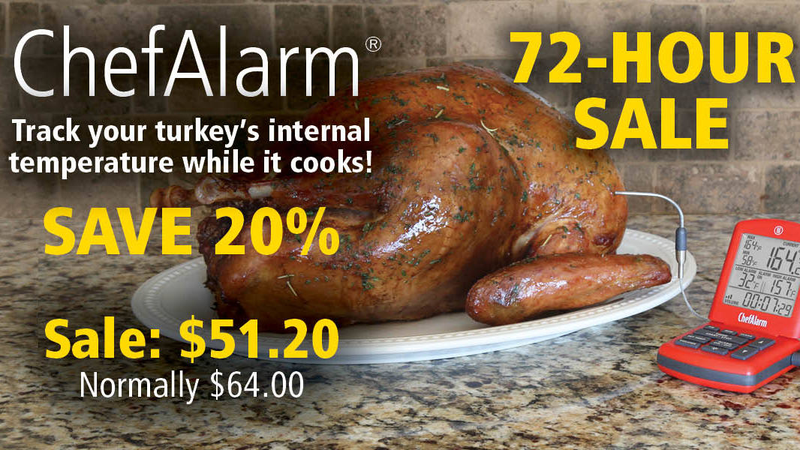 ChefAlarm | $51 al procesar la compra | ThermoWorks Gráfico: Chelsea Stone